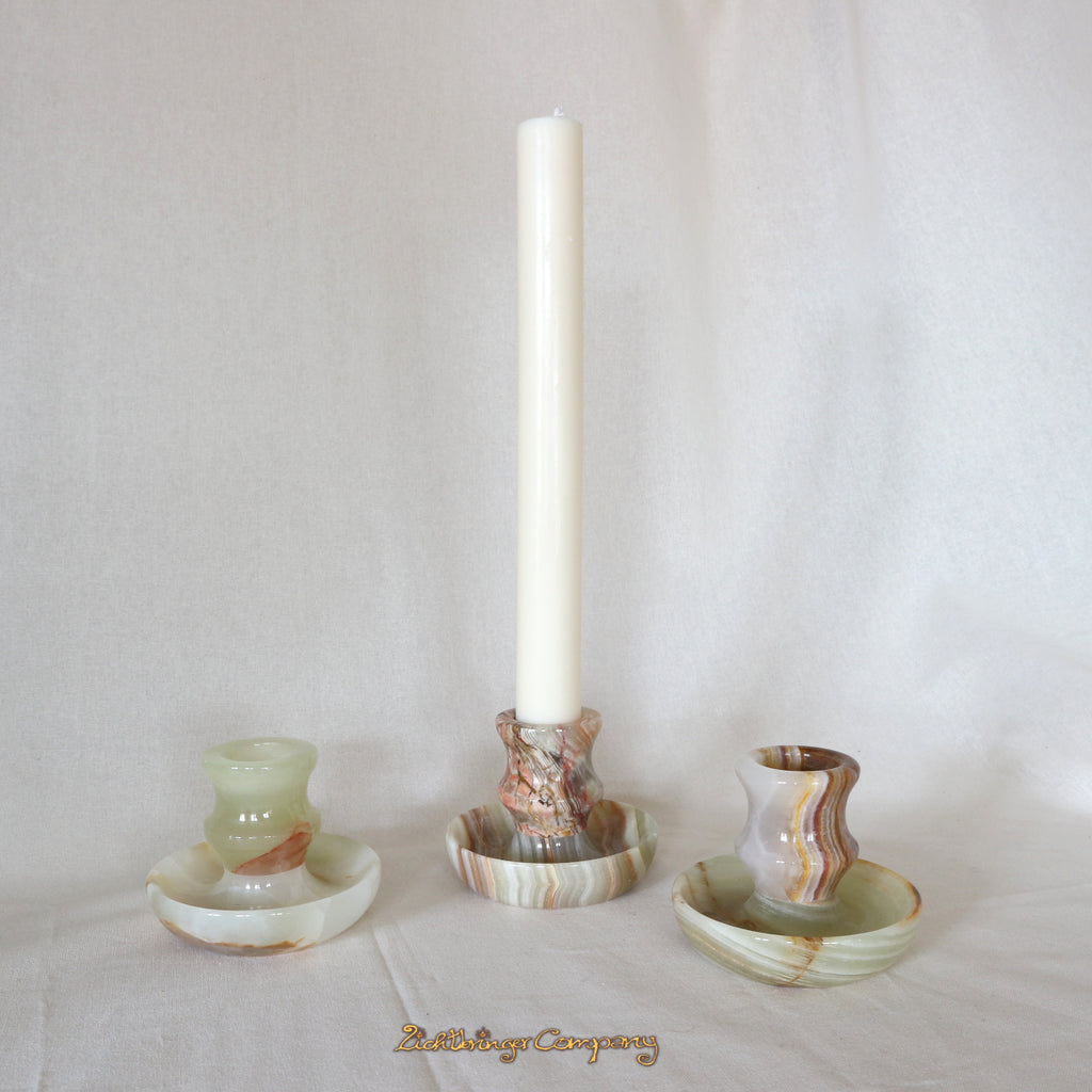 Kerzenständer aus Onyx-Marmor