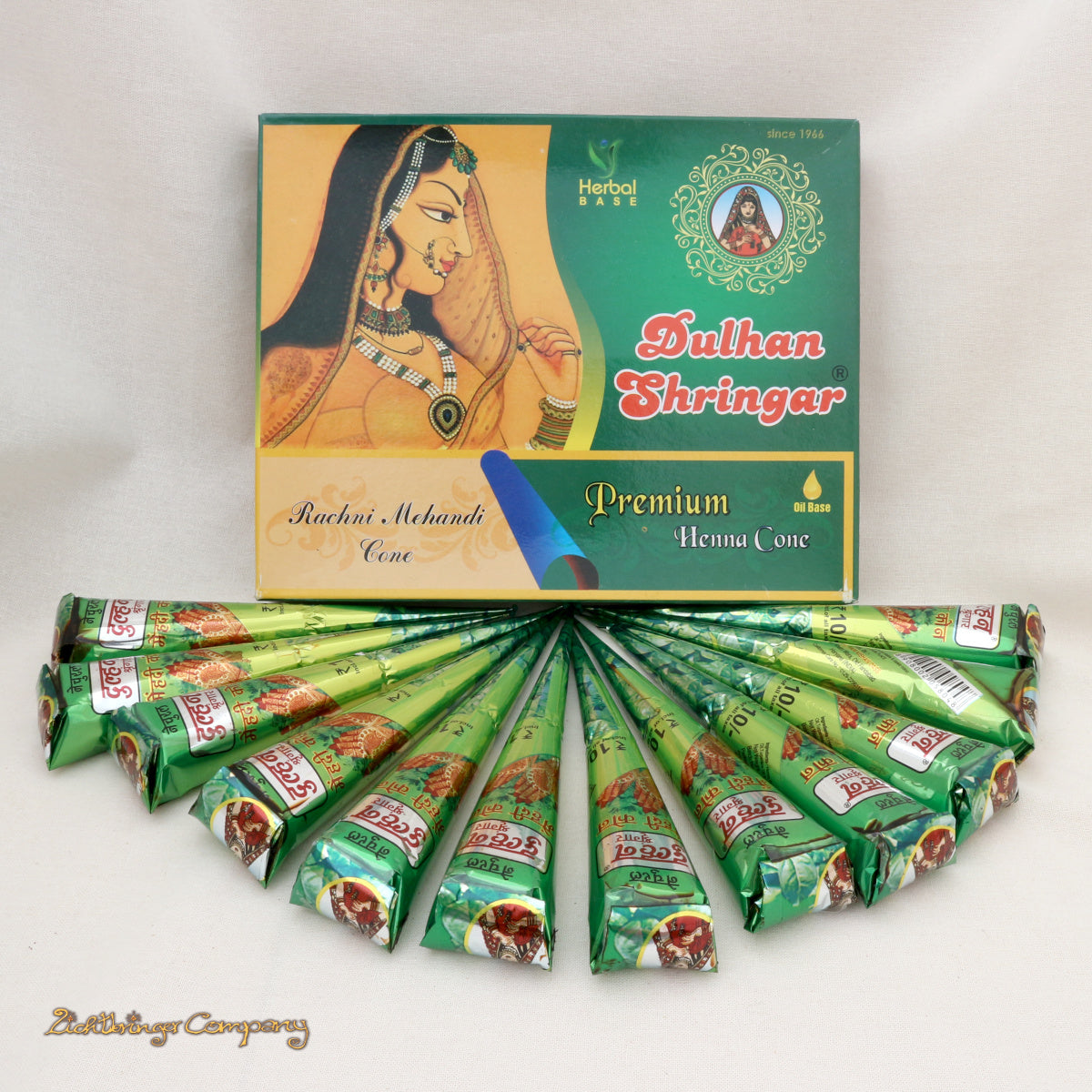 Dulhan Shringar Henna Tuben, 12er Set, in Rotbraun für temporäre Mehndi Körperbemalung