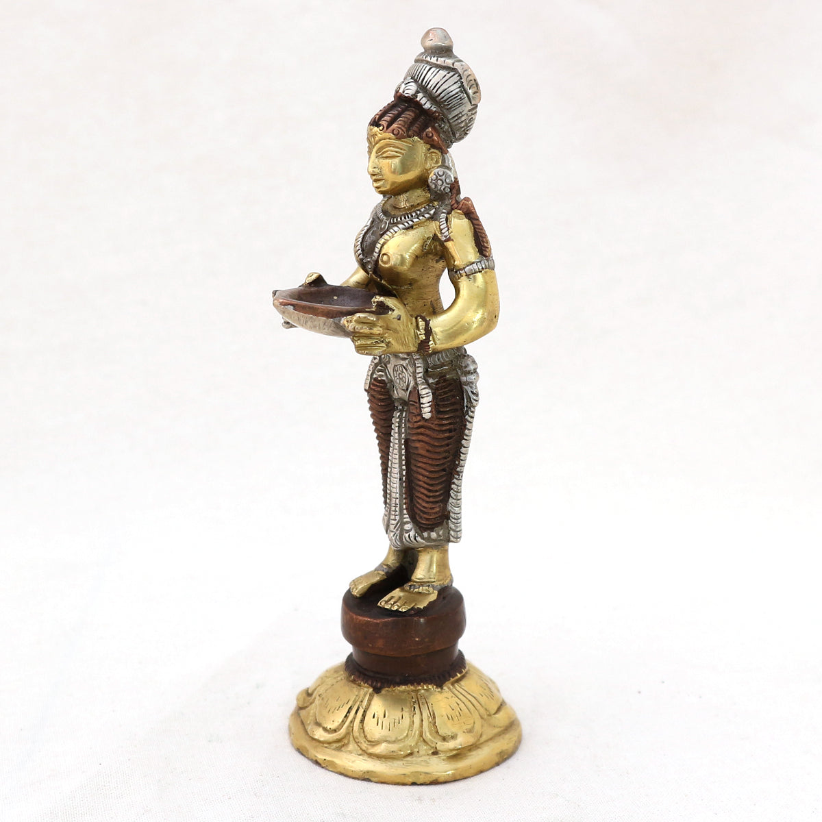 Deep Lakshmi Statue - Height 13 cm, 300 grams
