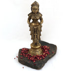 Deep Lakshmi Statue - Höhe 23 cm, 1550 Gramm