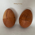 Œuf shaker en bois - Hochet