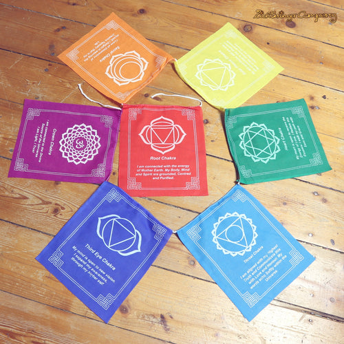 Cotton Chakra Prayer Flags