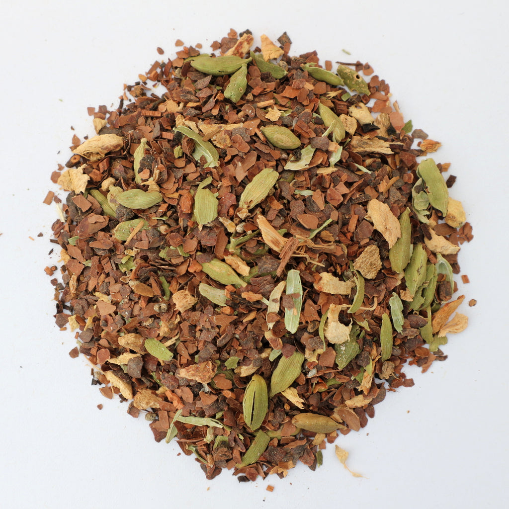 Choco Loco Kakaotee mit Kakaoschalen, Kardamom, Galgant und Ceylon-Zimt