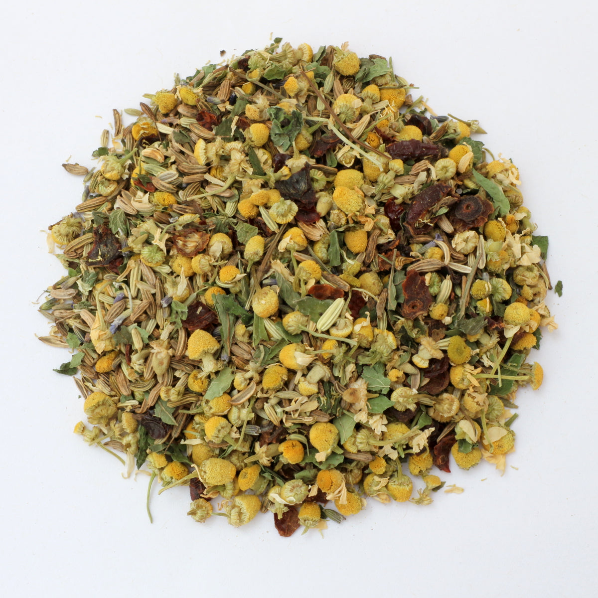 Wohligsein Fencheltee mit Kamille, Hagebutte, Zitronenmelisse und Lavendel